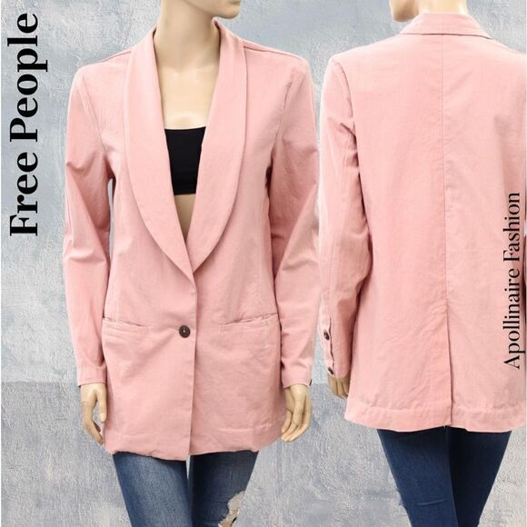 FREE PEOPLE WINNING COMBO BLAZER AND DRESS IN PINK SP NEW - Picture 1 of 10